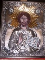 Nr.95.Chrystus Pantokrator-38x30x3,1cm